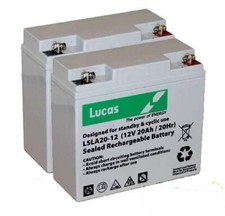 Pair of Lucas 12V 20AH